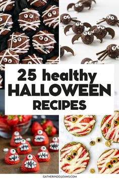 healthy halloween treats Low Cal Halloween Treats, Halloween Healthy Treats, Healthy Halloween Desserts, Halloween Deserts