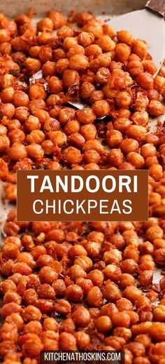 Learn how to make spicy roasted Indian chickpeas with canned chickpeas using authentic tandoori chicken marinade made with yogurt. Get the best roasted chickpeas with at kitchenathoskins.com.