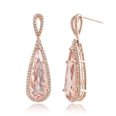 We are seeing color at the #Emmys2019 and we love it.   Much like Halsey's #KunziteEarrings, here is a pair set with  #Morganites that boast a color just as beautiful if not better.   #PeachyPinks #PurplePinks #Kunzite #Morganite #Beryls #gemstonejewelry #gemstoneearrings #forbes Color Stones Jewelry, Earrings For Wedding, Morganite Earrings, Halo Diamond Earrings, Rose Gold Morganite, Halo Earrings, Pink Morganite, Garnet Earrings, Yellow Gold Earring