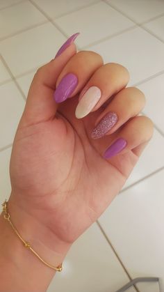 Purple Acrylic Nails, Beauty Nails, How To Do Nails, Natural Nails, Girly Things, Nail Care, Ongles