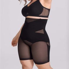 New Without Tags, Has Sanitary Sticker Garment Description Targeted Compression Sculpts Without Squeezing, Flexible Boning Prevents Roll-Down, And Breathable Fabric Keeps You Cool. Fit Recommendations If You Have Larger Thighs Or Proportionally Bigger Hips, We Recommend Sizing Up So The Legs Rest In The Correct Place On Your Body, And You Are Able To Pull The Garment All The Way Up. If You Have A Longer Torso Or Need Additional Length, You Can Use The Removable Straps (Included In The Bag With Y Black Runway, Teal Tank Top, Mid Thigh Shorts, Cami Bodysuit, Mesh Bodysuit, Long Torso, Dark Wear, Black Bodysuit, Black Tan