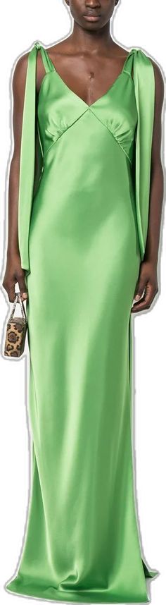 Pre-draped Green Draped Evening Dress, Green Draped Evening Dress, Green Draped Satin Evening Dress, Chic Green Draped Evening Dress, Spring Satin Draped Evening Dress, Green Bias Cut Evening Dress, Green Evening Dress With Bias Cut, Green Draped Satin Dress, Green Draped Cocktail Evening Dress