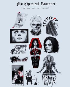 the poster for my chemical romance, which features images of people and their names on them