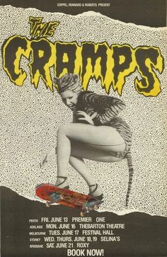 the cramps concert poster from 1970