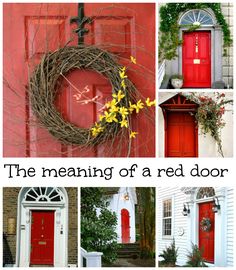 the meaning of a red door