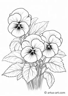 some flowers that are in black and white