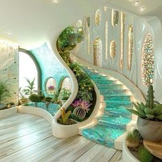 this is a very nice house with some plants in it