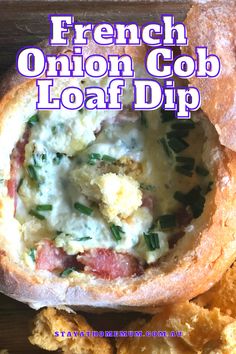 Cob Loaf Dip Recipes French Onion, Cob Loaf Dip Recipes, Aussie Desserts, Cobb Loaf Dip, Savoury Slice