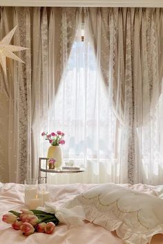 Doclewe Lace Blackout Custom Curtain in Bedroom Curtain In Bedroom, Tassel Curtains, Boho Curtains, Darkening Curtains, Room Darkening Curtains