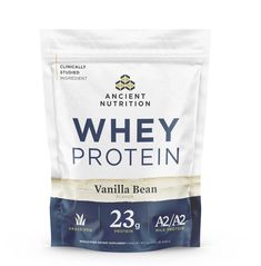 With 23 grams of protein per scoop, Whey Protein is an easy-to-digest, delicious way to hit your protein goals – so you can stay active, get stronger and recover faster every day. If you’re a fan of Whey Protein, you’re going to be a huge fan of the new XL bag (and the savings that come with it). Protein Powder Vanilla, Protein Goals, Ancient Nutrition, Super Greens Powder, All Vitamins, Juicing Benefits, Collagen Protein, Whey Protein Powder, Get Stronger