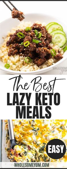 The Best Lazy Keto Meals Easy Lazy Keto, Hyper Ketosis, Lazy Keto Meals, Lazy Keto Recipes, Keto Diet Results, Lazy Keto, Breakfast Low Carb, Keto Success, Ketosis Diet