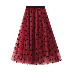 Women's Double-Layered Mesh Midi Skirt Mesh Midi Skirt, Mesh Skirt, Midi Skirt, Mesh, Skirt