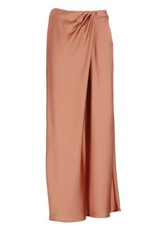 100% Polyester Elegant Draped Bottoms For Workwear, Elegant Draped Flowy Skirt, Chic Silk Relaxed Skirt Bottoms, Chic Silk Relaxed Skirt, Chic Silk Skirt Relaxed Fit, Chic Relaxed-fit Silk Skirt, Chic Long Silk Skirt, Moncler Women, Zimmermann Dress