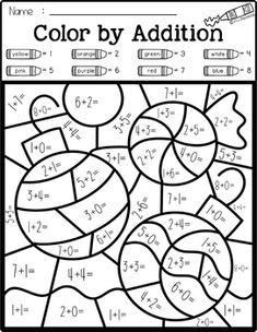 the color by addition worksheet for kids to help students learn how to solve fraction numbers