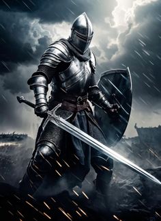 Men In Armor, Warrior Aesthetic, Warrior Of God, Golden Night, Powerful Photos, Shooter Games