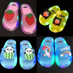 Fun Non-slip Slide Flip Flops, Non-slip Cartoon Sandals For Summer, Non-slip Playful Slide Flip Flops, Playful Non-slip Slide Flip Flops, Cartoon Style Open Toe Beach Sandals, Cartoon Style Sandals For Beach And Summer, Cartoon Style Sandals For Beach In Summer, Cartoon Style Summer Beach Sandals, Slippers For Kids