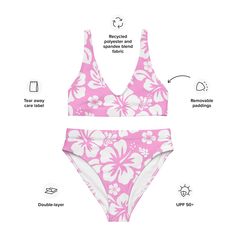 It’s so easy to fall in love with this bikini set. Removable pads and its double-layer make it comfy to wear all day by the pool or at the beach. • Double-layered and non-reversible • Removable padding • Tear-away care label • Zig-zag stitching *Separates (Top and Bottom) with this design are listed separately. This product is made especially for you as soon as you place an order, which is why it takes us a bit longer to deliver it to you. Making products on demand instead of in bulk helps reduc Trendy Bra-friendly Swimwear For Beach Party, Trendy Bra-friendly Swimwear For The Beach, Trendy Bra Friendly Swimwear For Vacation, Trendy Bra-friendly Swimwear For Vacation, Tropical Seamless Swimwear For Poolside, Seamless Tropical Swimwear For Poolside, Trendy Poolside Swimwear With Bra-friendly Design, Trendy Poolside Swimwear, Summer Vacation Swimwear, Bra Friendly