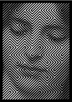 an abstract black and white pattern with diagonal lines in the center, as if it was made out of paper