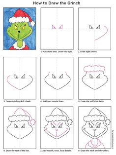 how to draw the grin face in different ways with pictures and instructions for each step