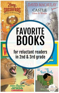 several children's books with the title favorite books for reluctant readers in 2nd and 3rd grade