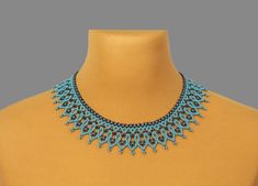 A turquoise necklace is a stylish and original decoration. A seed bead necklace will make you more tender and sophisticated. A modern necklace will be a wonderful birthday gift for sister. Despite the size, the bead necklace is not heavy.  A boho necklace is suitable for any look and is easily combined with clothes of different styles. All beaded jewelry in our assortment is unique. Each product has its own style and original design. Nevertheless, many pieces of jewelry are easily combined with Bead Collar Necklace, Handmade Bead Jewellery, Gold Collar Necklace, White Beaded Necklaces, Beaded Collar Necklace, Beaded Bib Necklace, 21 Birthday, Modern Necklace, Pearl Necklace Wedding