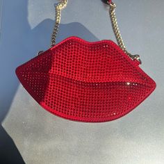 Limited Edition, Used Luxury Red Pouch Bag, Luxury Red Clutch Bag, Luxury Red Evening Bag With Removable Pouch, Red Shoulder Bag With Chain Strap And Top Handle, Red Top Handle Clutch With Removable Pouch, Red Clutch Evening Bag With Detachable Strap, Red Evening Bag With Detachable Strap, Chic Red Crossbody Clutch, Red Evening Shoulder Bag With Detachable Strap