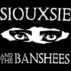 the logo for sioux and the banshes, with an eye looking at the camera