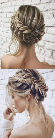 Incredible Wedding and Bridal Updo Hairstyles Formal Hairstyles Updo, Floral Hairband, Simple Updo, Easy Updo Hairstyles, Wedding Hairstyles Bride, Elegant Wedding Hair