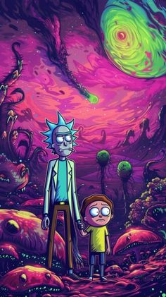 rick and mort in the outer world