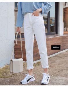 Material: CottonLength: Ankle-Length PantsAge: Ages 18-35 Years OldModel Number: women jeansItem Type: JEANSGender: WOMENStyle: CasualFabric Type: StripeWaist Type: highClosure Type: Button FlyDecoration: NoneJeans Style: Pencil PantsFit Type: RegularWash: LightSize: 25 26 27 28 29 30 31 32Color: White Beige Black Sky Bluejeans woman: high waist jeansboyfriend jeans for women: mom jeansstreet style: jeans womenblack jeans: white jeanswomens jeans: plus size jeansstreetwear: ladies pantssale item Fall Cropped Straight Jeans, Trendy Solid Color Jeans, Non-stretch Straight Leg Solid Color Jeans, Non-stretch Straight Leg Jeans, Trendy Straight Leg Solid Color Jeans, Straight Leg Solid Color Jeans For Spring, Non-stretch Straight Leg Cropped Jeans, Trendy Non-stretch Tapered Jeans, Trendy Non-stretch Tapered Leg Jeans