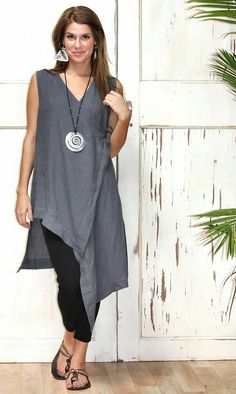 Linen Drape - Album on Imgur Street Mode, Natural Fiber Clothing, Linen Tunic, Outfit Casual, Linen Clothes, Plus Size Fashion