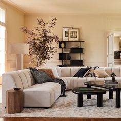 a living room filled with lots of furniture