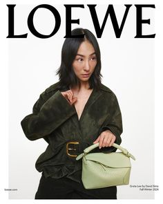 Greta Lee, Denim Wallet, Jonathan Anderson, David Sims, Puzzle Bag, Daniel Craig, Fall Winter 2024, Leather Denim, Global Brands