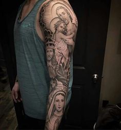 Catholic Tattoos, Mexican Tattoo, Heaven Tattoos, Mexican Art Tattoos, Evil Tattoos, God Tattoos