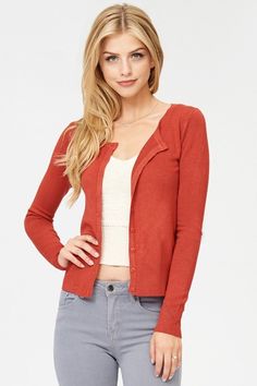 This lightweight round neck fine knit cardigan sweater with stretch is the perfect cardigan for this summer. Pair it with a maxi dress or cami tank top for a casual trendy look. Feature 55% Cotton / 45% Acrylil Soft, stretchy material for comfort. Front button down placket Ribbed band on neck line, sleeves, and bottom Lightweight V-neck Cardigan For Fall, Trendy Fine Knit Spring Cardigan, Fine Knit Stretch Cardigan, Lightweight Casual Cardigan For Spring, Versatile Stretch Knit Cardigan, Versatile Knit Stretch Cardigan, Casual Summer Cardigan, Summer Casual Cardigan, Lightweight Casual Cardigan In Solid Color