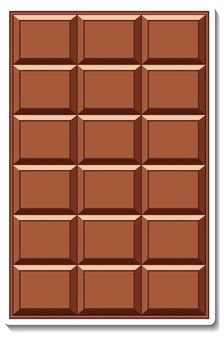 a chocolate bar with several squares on it