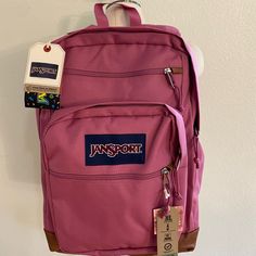 New With Tag Backpack With Lots Of Pockets Lots Of Pockets, Jansport Backpack, Bag Lady, Backpacks, Pink, Women Shopping, Quick Saves, Color