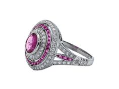 Oval ruby and natural diamond antique-finish platinum art deco ring Model Number: SDL1550ART Oval Sapphire Ring With Pave Setting In Platinum, Luxury Oval Ruby Ring With Pave Setting, Classic Oval Sapphire Ring With Pave Setting, Oval Ruby Ring With Platinum, Oval Ruby Diamond Ring With Pave Setting, Oval Ruby Ring With Platinum Setting, Oval Ruby Ring With Platinum Band, Oval Ruby Ring With Platinum Center Stone, Art Deco Oval Sapphire Ring In Platinum