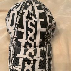 Diesel Baseball Cap. Brand New. Trendy White Baseball Cap With Short Brim, Casual White Baseball Cap With Letter Print, White Hats With Letter Print For Spring, Spring Baseball Cap With Letter Print In White, Spring White Baseball Cap With Letter Print, Casual White Baseball Cap With Short Brim, Baseball Cap, Accessories Hats, White And Black