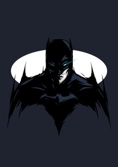 the dark knight batman logo on a black background