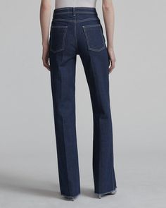 Derby Jean | Women Jeans | rag & bone Mid-rise Medium Wash Bottoms With Frayed Hem, Chic Non-stretch Jeans With Frayed Hem, Rag N Bone Jeans, Non-stretch Denim Blue Jeans With Frayed Hem, Rag And Bone High Waisted Jeans, Pocket Jeans, Jeans For Sale, Rag & Bone, Bell Bottom Jeans