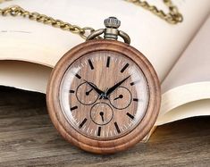 Mens Wooden Pocket Watch, Retirement Gift, Gifts For Dad, Coworker Gift, Engraved Wood Watch - Etsy 日本 Timeless Pocket Watch With Stopwatch Feature As Gift, Classic Watch Accessories With Stopwatch For Gifts, Classic Pocket Watch With Stopwatch As Gift, Classic Pocket Watch With Stopwatch Feature As Gift, Classic Pocket Watch With Stopwatch Feature, Gift Pocket Watch With Subdials, Timeless Gift Watches With Stopwatch, Timeless Watches With Stopwatch For Gift, Timeless Stopwatch Watch As Gift