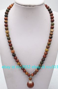 Store Categories Store Categories Other Genuine Natural 6mm Picasso Jasper Round Beads Pendant Necklace 20" Silver Clasp Product Description Style : Necklace Size : 6mm Quantity:  1 Pcs Length: 20" Condition: New If you want to buy more , please contact us . Thanks ! &&&&: Sale the items does not include box.       Payment We accept only PayPal payment. A non-payment dispute will be opened if full payment is not received after 14 days of auction. Delivery details Item will be shipped within one Beads Pendant, Picasso Jasper, Beaded Pendant Necklace, Paypal Payment, Necklace Size, Style Necklace, Fashion Jewelry Necklaces, Necklace Sizes, Beaded Pendant