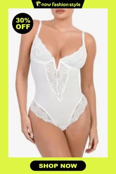 knowfashionstyle White Sexy Solid Patchwork Backless Bustiers Purple And Gold Dress, Color Cafe, White Bodysuit, White Jumpsuit, Vintage Lingerie, Patchwork Designs, Lace Bodysuit, Bustiers, Wholesale Fashion