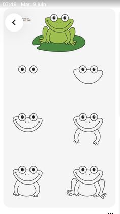 the frog is sitting on top of the green leaf and has four eyes, one with two