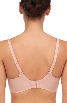 A must for any wardrobe, this cleanly designed bra creates a lifted, rounded profile with smooth memory-foam cups that adapt to your individual shape. 51% nylon, 49% elastane Hand wash, dry flat Imported No-show Padded Bra, Seamless Underwire Nursing Bra In Nylon, Seamless Underwire Nylon Nursing Bra, Stretch Bra With Removable Pads Made Of Elastane, Full Cup Sports Bra With Removable Pads, Stretch No-show Bra With Padded Cups, Seamless Nylon Push-up Nursing Bra, Micro-elastic Nylon Bra With Removable Pads, Stretch Full Cup Padded Nursing Bra