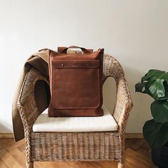 Cognac BROWN LEATHER BACKPACK / Handcrafted leather Rucksack | Etsy Men's Backpacks, Handmade Leather Backpack, Brown Leather Backpack, Leather Rucksack, Brown Leather Bag, Leather Conditioner, Canvas Backpack, Handcrafted Leather, Men's Backpack