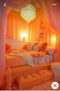 Bedroom Interior Colour, Yellow Room Decor, Bedroom Ideas For Small Rooms Cozy, Esthetician Room Decor, Orange Rooms, Orange Bedroom, Luxury Living Room Decor, Bedroom Ideas Inspiration, Small Room Design Bedroom