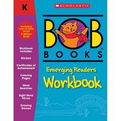 the book cover for bob books'emergency readers workbook