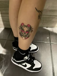 #bratz Small Bratz Tattoo, Jade Bratz Tattoo, Bratz Doll Tattoo Ideas, 90s Cartoon Tattoo Designs, Bratz Doll Tattoo, Brats Tattoo, Bratz Tattoo Design, Bratz Meygan, Bratz Tattoo